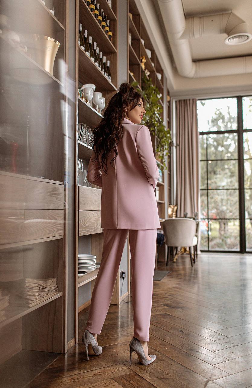 London Dusty Pink Slim-Fit Suit 2-Piece