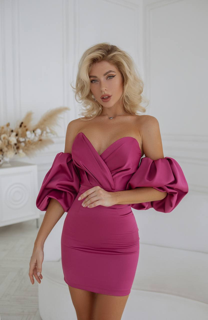 fuchsia short dress Love Me True Open Back Mini Dress Fuchsia