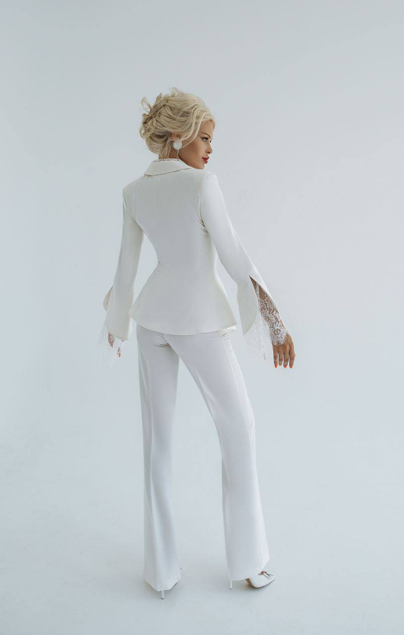 trinarosh Ivory Bridal Elegant Suit 2-Piece