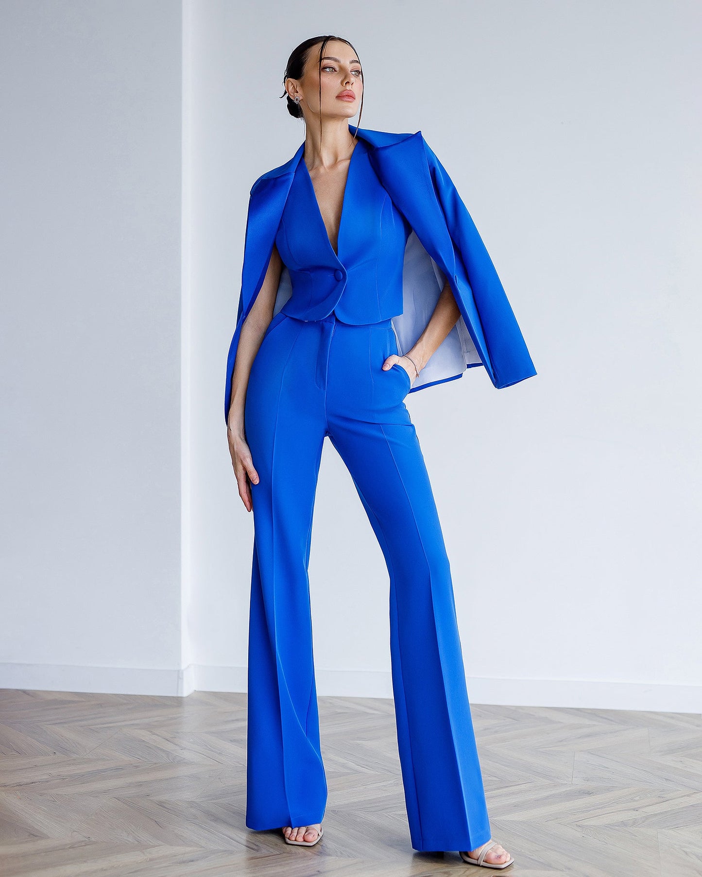 Blue Single-Breasted Suit 3-Piece