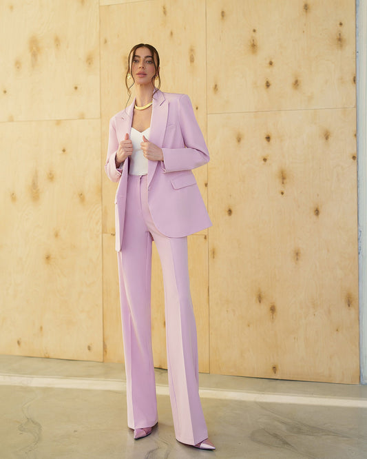 Gloria Dusty Pink Single-Breasted Suit 2-Piece