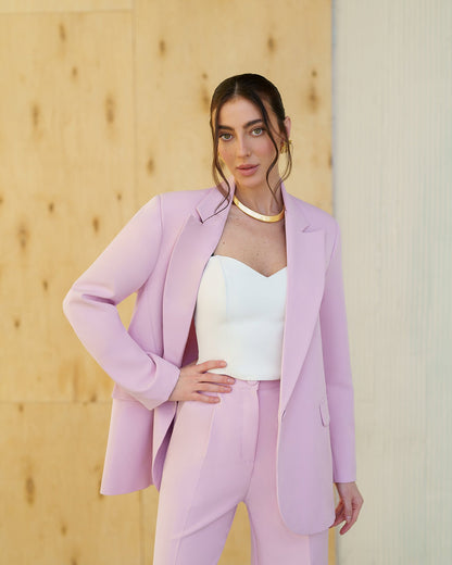 Gloria Dusty Pink Single-Breasted Suit 2-Piece