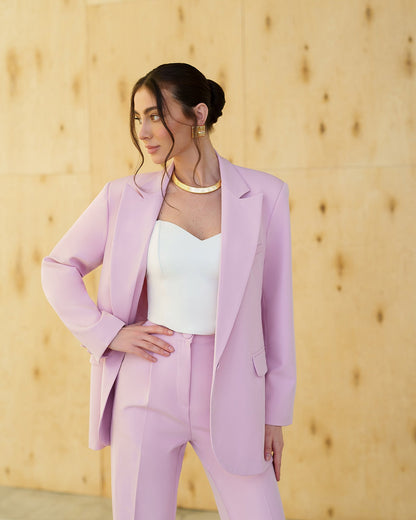 Gloria Dusty Pink Single-Breasted Suit 2-Piece