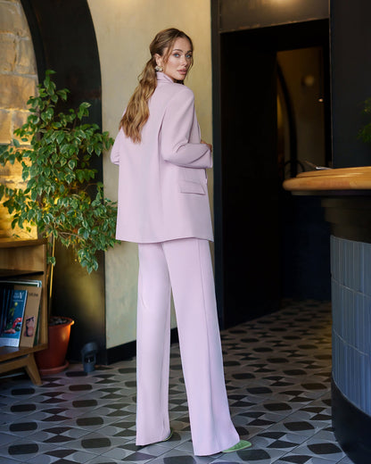 Dusty Pink Double-Breasted 3-Piece Suit
