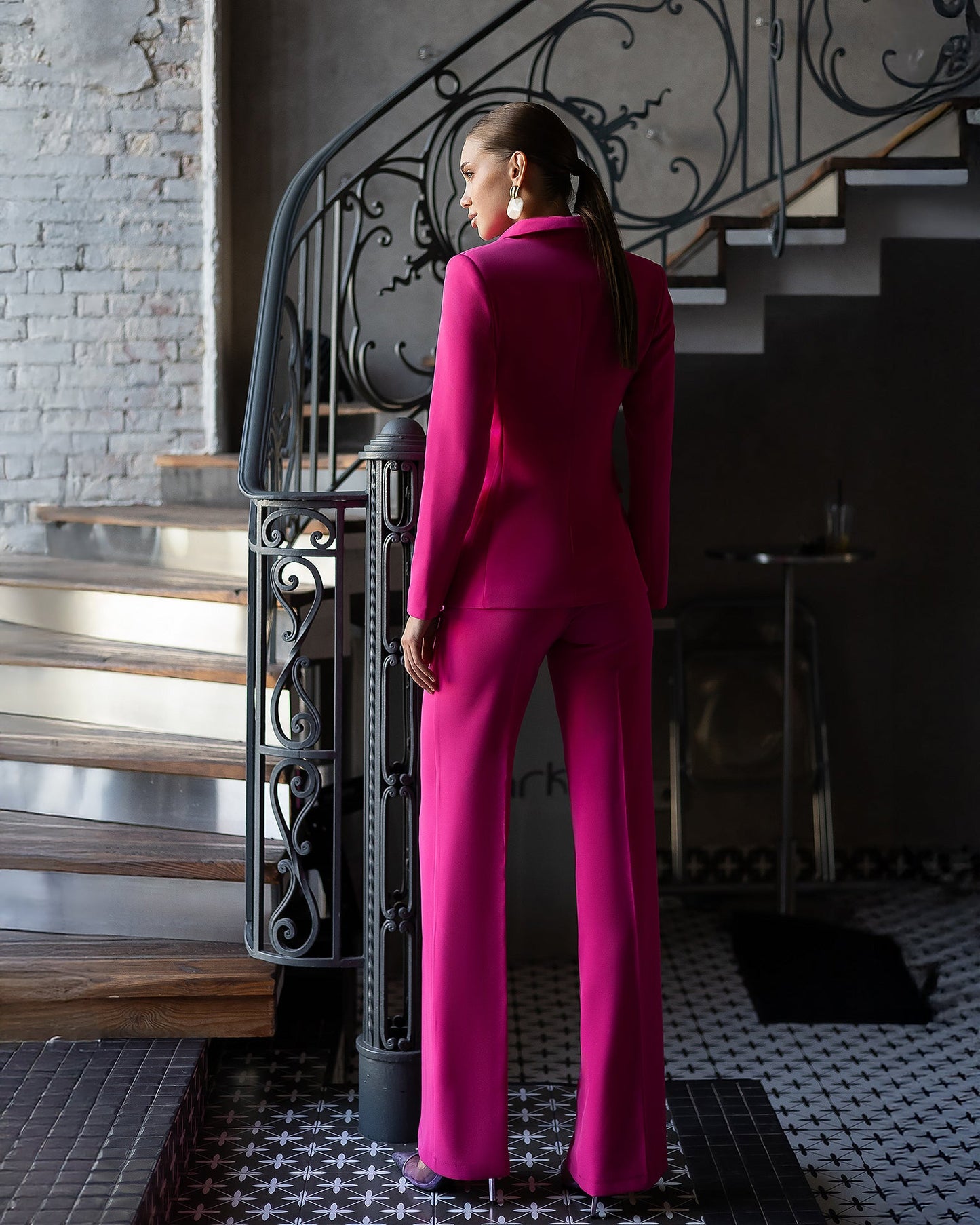 Crimson Single-Breasted Suit 3-Piece