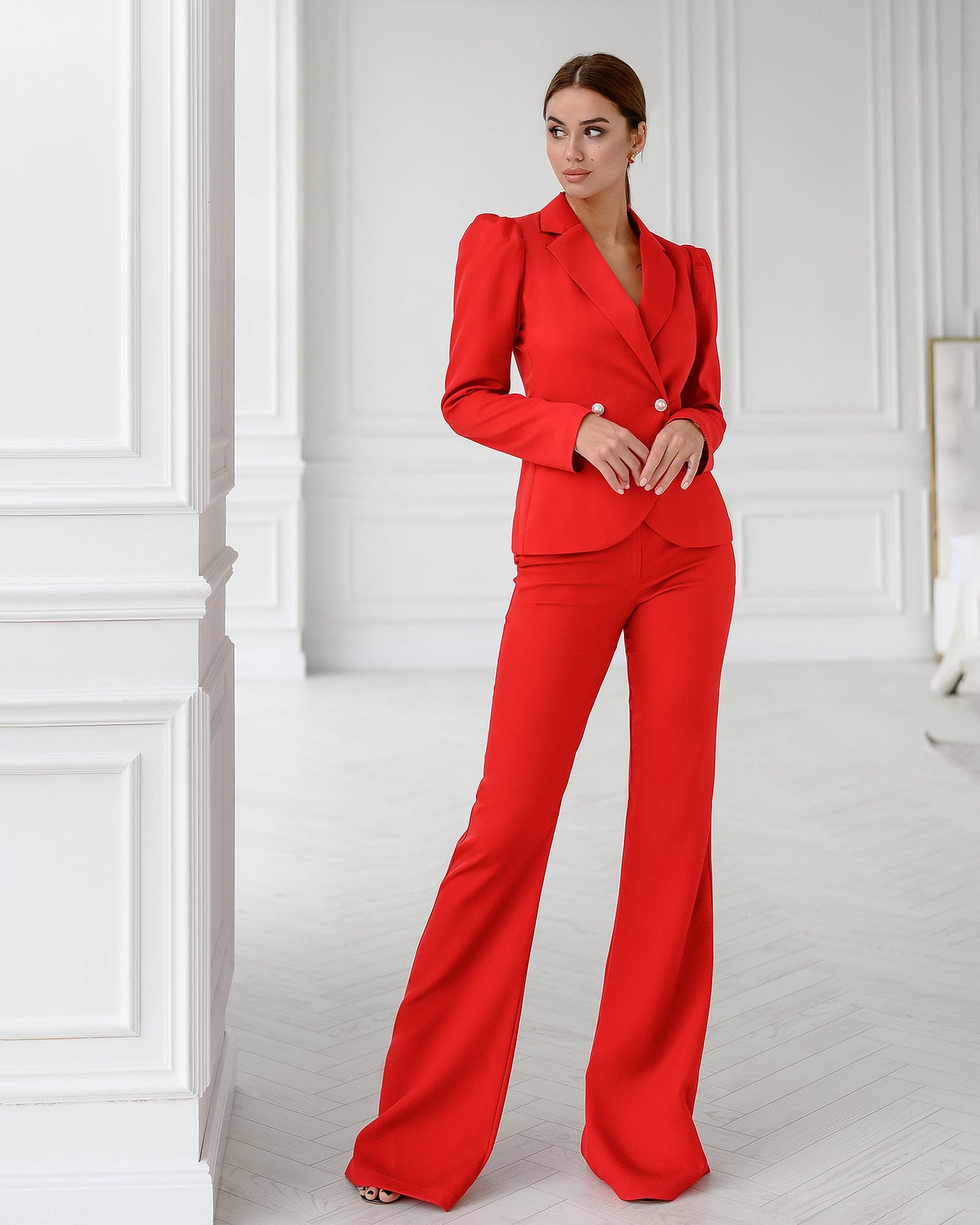 Red Double Breasted Suit 2-Piece