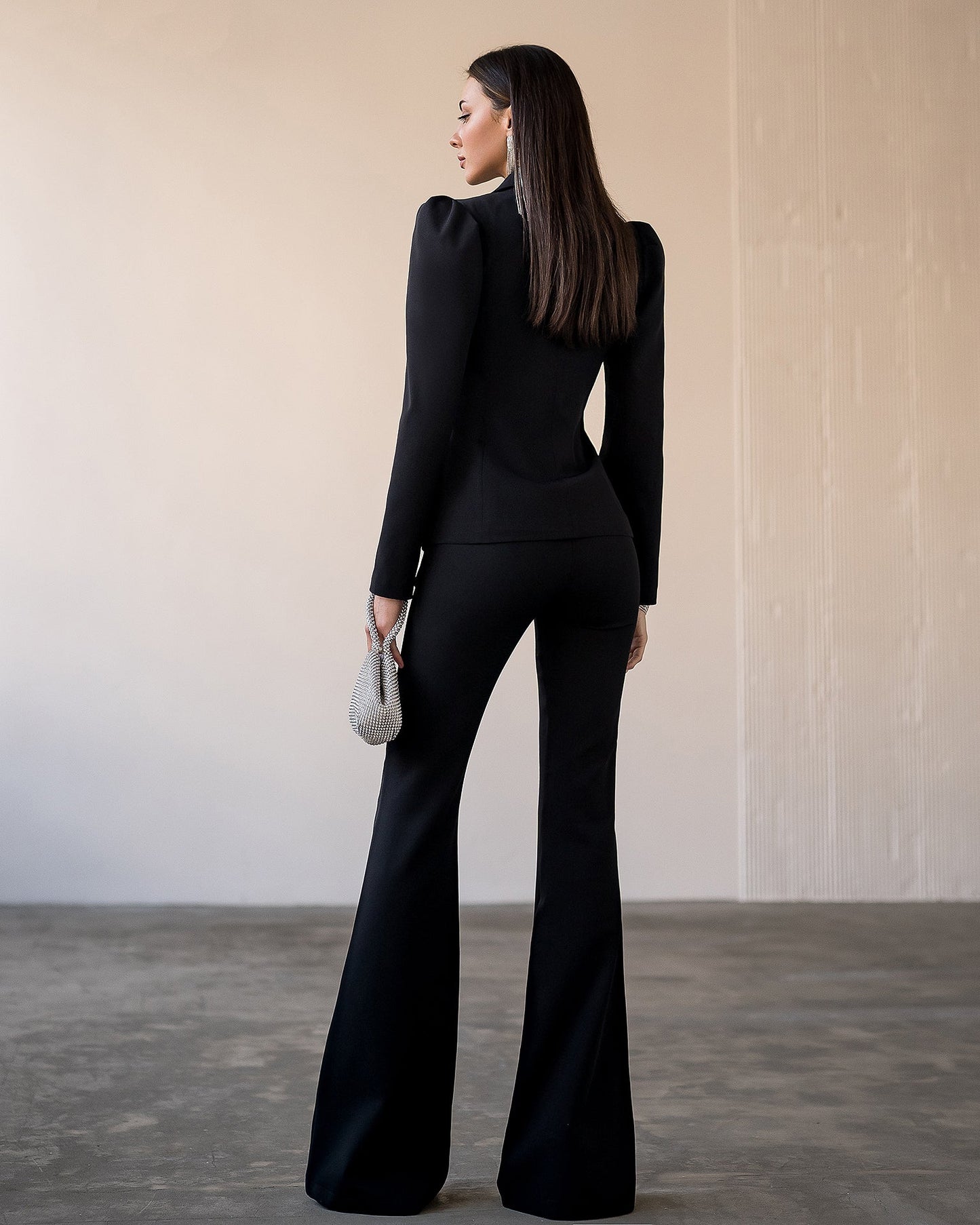 Black Double Breasted Suit 2-Piece