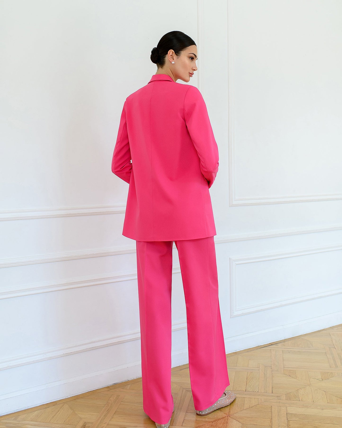 Crimson Single-Breasted Oversized Suit 2-Piece