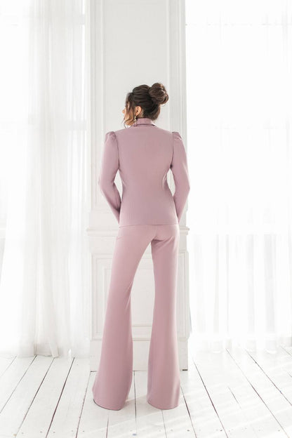 Dusty Pink Double Breasted Suit 2-Piece