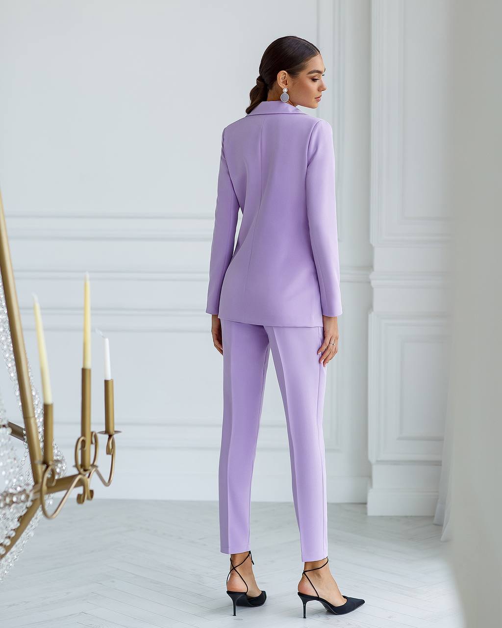 trinarosh London Lavender Slim-Fit Suit 2-Piece
