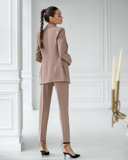 trinarosh Mocco Single-Breasted Suit 2-Piece
